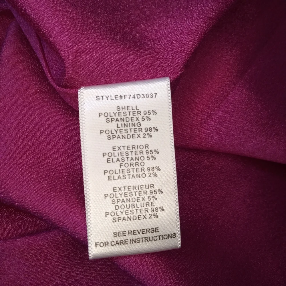 Adelyn Rae Sexy Fuschia Scalloped Peek-A-Boo Bodice Skater Style Dress - Picture 11 of 13